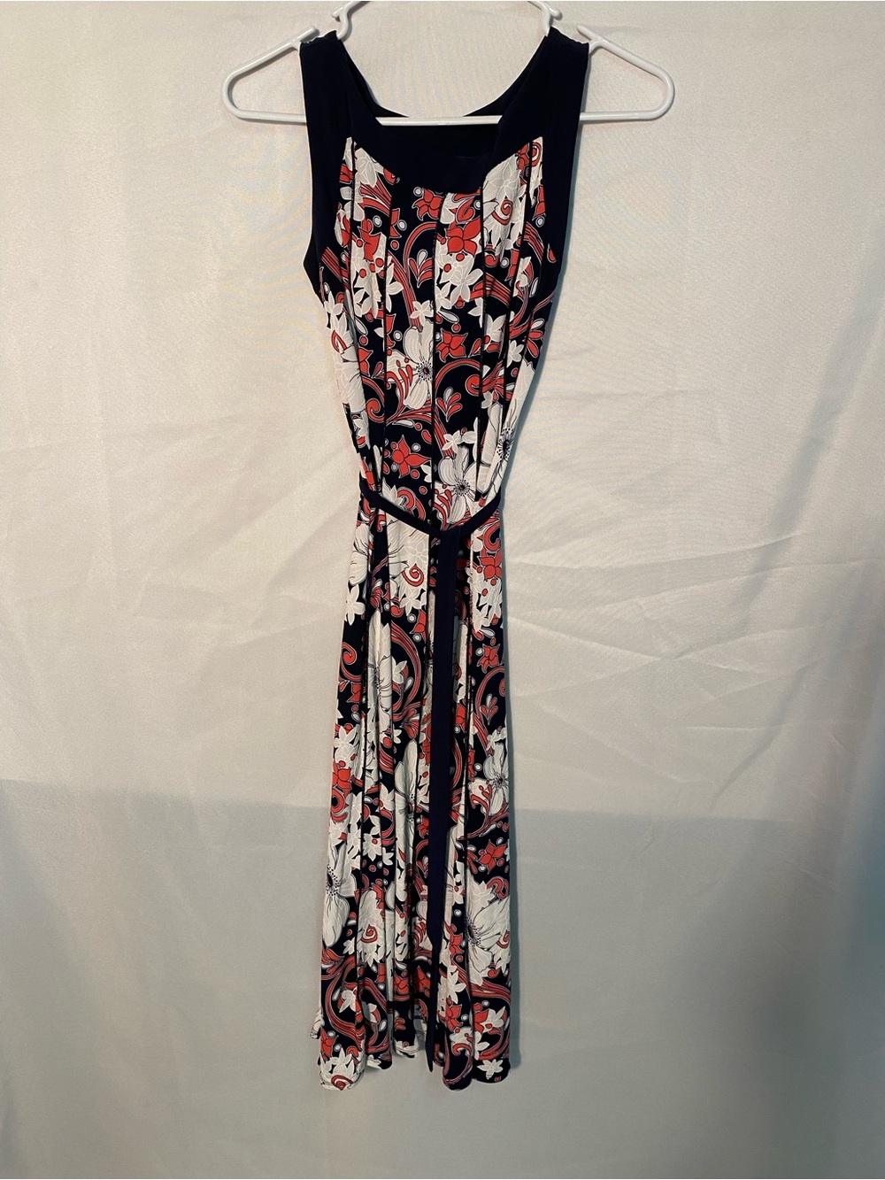 Sleeveless Floral Maxi Dress in Black and Red- Brand Perceptions